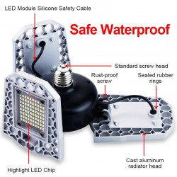 LED bulb - foldable lamp - high power - E27 - 110V - 220V - 40W - 60W - 80WE27