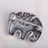 elefante Tailândia com cristais - broche