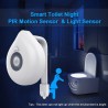 LED - luz do assento do banheiro - luz da noite - 8 cores mutáveis