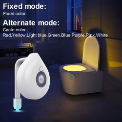 LED - luz do assento do banheiro - luz da noite - 8 cores mutáveis