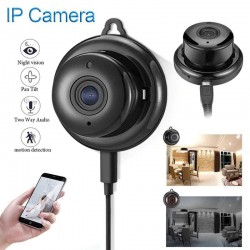 Câmera de segurança mini CCTV WiFi - P2P - IP - visão noturna IR - detecção de movimento - monitor de bebê