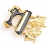 Black sewing machine - pin - broochBrooches