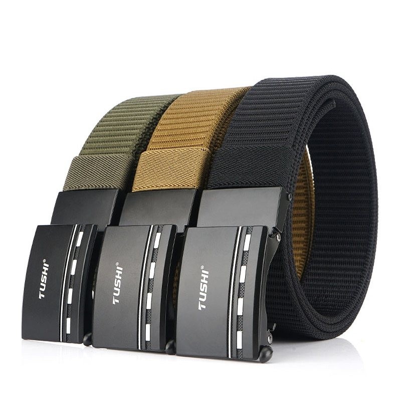Correia de nylon militar com fivela de metal