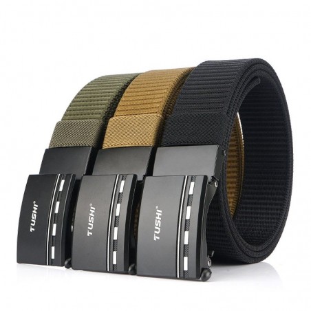 Correia de nylon militar com fivela de metal