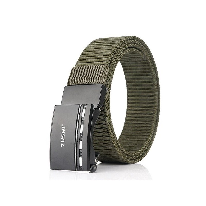 Correia de nylon militar com fivela de metal