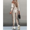Fashionable tracksuit with sequins - set with long sleeve top & pantsBlouses & shirts