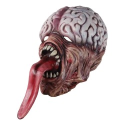 Máscara de zumbi bioquímica - com língua longa - látex - Halloween / máscaras