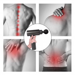 Massageador de corpo elétrico - sem fio - recarregável - músculo / relaxamento do corpo / alívio da dor