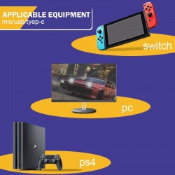 Wireless - Bluetooth - USB-C - adapter - audio receiver - transmitter - converter for Nintendo Switch - PS4 - PCSwitch