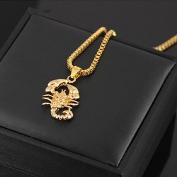 Gold scorpion necklaceNecklaces