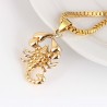 Gold scorpion necklaceNecklaces