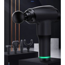 Massage gun - deep muscle relaxation - pain relief - 5 heads body massager with storage bagMassage