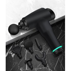 Massage gun - deep muscle relaxation - pain relief - 5 heads body massager with storage bagMassage