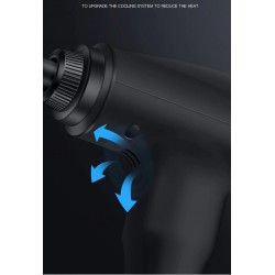 Massage gun - deep muscle relaxation - pain relief - 5 heads body massager with storage bagMassage