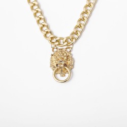 Hip-hop short chain with lion's head - gold necklaceNecklaces