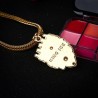 Crowned lion pendant - gold necklaceNecklaces