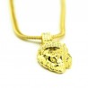 Crowned lion pendant - gold necklaceNecklaces