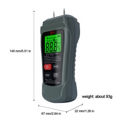 MT-18 - grey - digital tester - wood / paper moisture meter - wall moisture sensor - testerElectronics & Tools