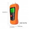 MT-18 - orange - digital tester - wood / paper moisture meter - wall moisture sensor - testerElectronics & Tools