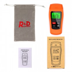 MT-18 - orange - digital tester - wood / paper moisture meter - wall moisture sensor - testerElectronics & Tools