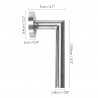 Stainless steel door handles - 2 pieces setFurniture