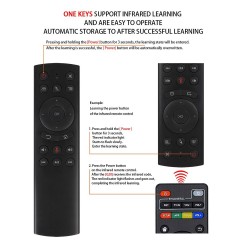 G20S - 2.4G - mouse de ar sem fio - giroscópio - controle de voz - mini teclado - controle remoto para PC Android TV Box