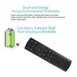 G20S - 2.4G - mouse de ar sem fio - giroscópio - controle de voz - mini teclado - controle remoto para PC Android TV Box