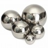 Silver decorative ball - mirror effect - stainless steelOffice
