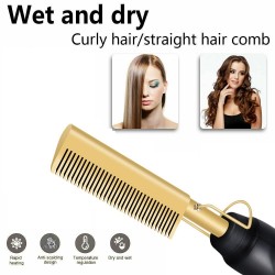 2 em 1 - alisador de cabelo multifunções / curler / pente - cabelo molhado / seco