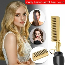 2 em 1 - alisador de cabelo multifunções / curler / pente - cabelo molhado / seco