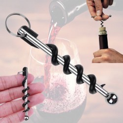 Mini saca-rolhas - abridor de garrafa de vinho - aço inoxidável