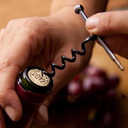 Mini saca-rolhas - abridor de garrafa de vinho - aço inoxidável