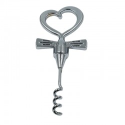 abridor de garrafa de vinho - corkscrew - punho em forma de coração