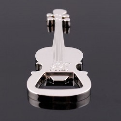 abridor de garrafa de aço inoxidável - forma de guitarra