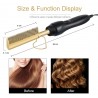 2 em 1 - alisador de cabelo multifunções / curler / pente - cabelo molhado / seco