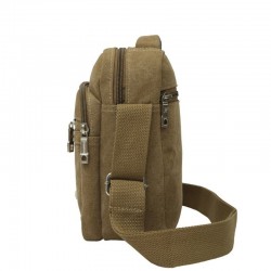 Ombro / crossbody pequeno saco - lona