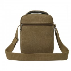 Ombro / crossbody pequeno saco - lona