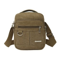 Ombro / crossbody pequeno saco - lona
