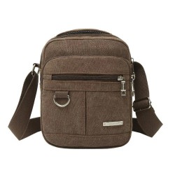 Ombro / crossbody pequeno saco - lona