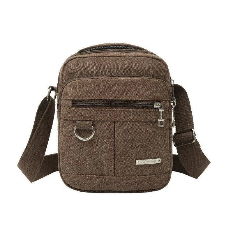 Ombro / crossbody pequeno saco - lona
