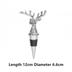 Deer head - wine bottle stopper - zinc alloyBar supply