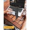 AU-PM461TR - condensador de microfone USB - gravação - ensino on-line - reuniões - transmissão ao vivo - jogos - com tripé stand