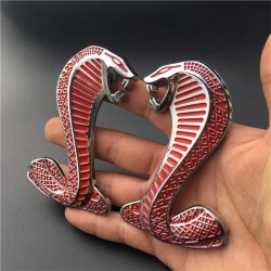 cobra 3D - emblema de metal - autocolante
