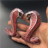 cobra 3D - emblema de metal - autocolante
