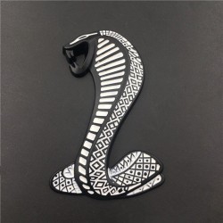 cobra 3D - emblema de metal - autocolante