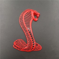 cobra 3D - emblema de metal - autocolante
