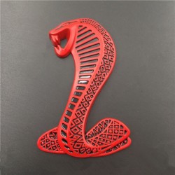 cobra 3D - emblema de metal - autocolante