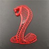 cobra 3D - emblema de metal - autocolante