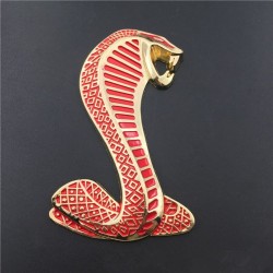 cobra 3D - emblema de metal - autocolante