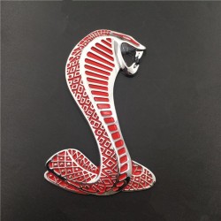 cobra 3D - emblema de metal - autocolante